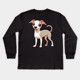 Lovely Italian Greyhound Dog Kids Long Sleeve T-Shirt